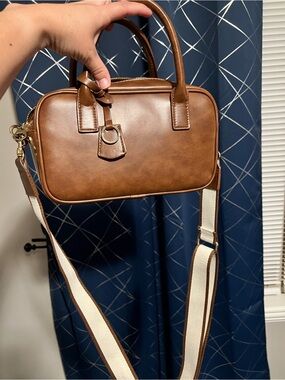 Brown Leather Crossbody Satchel - Universal Threads